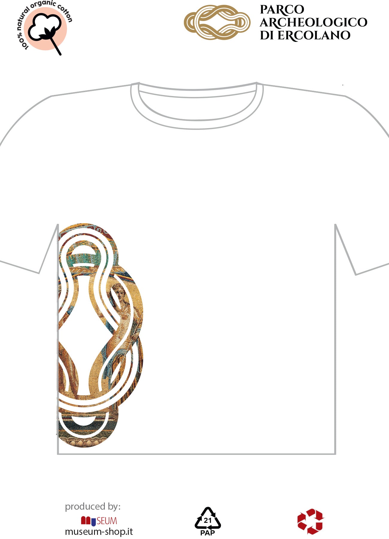 T-shirt Nœud d'Hercule – Symbole de Force et de Style en Coton 100%