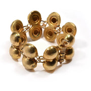 Bracciale in oro 18 carati ispirato a Pompei, armilla placcata