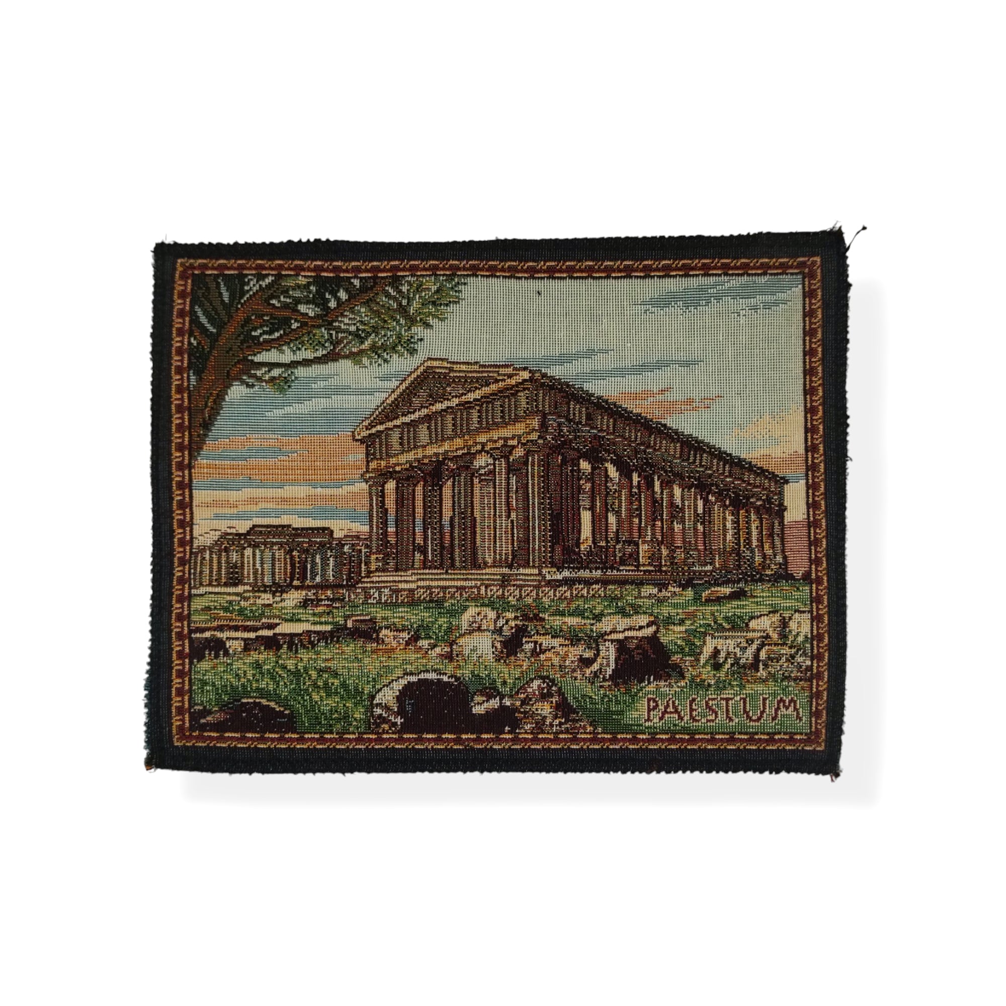 Arazzo Mousepad Inspirado en el Arte Griego – Templo y Buceador de Paestum