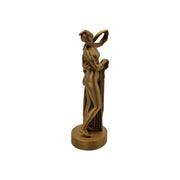Statua Venere Afrodite Callipigia oro, visuale laterale