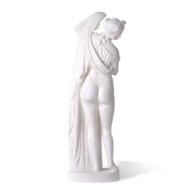 Statua in PLA, Venere Afrodite Callipigia, bianca, visuale posteriore